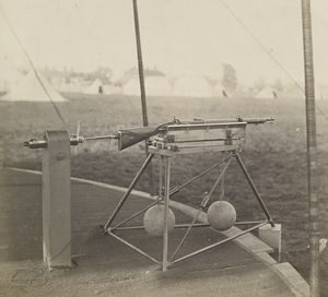 Whitworth karabély állványon 1860-ban Wimbledonban