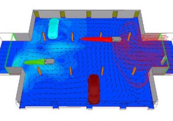 Parkolóház Szellőztetés CFD Szimuláció: Mit mutat meg a levegő életkora